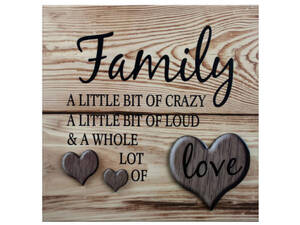 Bulk KL739 Square This Is Family Wall Art