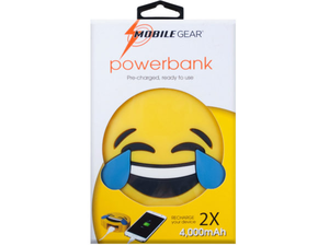 Bulk EN533 4000 Mah Laughing Emoticon Powerbank With Charging Cable