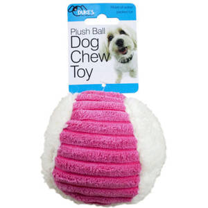 Bulk DI620 Plush Ball Dog Chew Toy