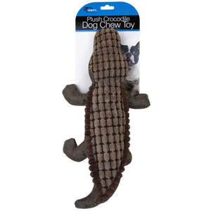 Bulk DI596 Plush Crocodile Dog Chew Toy