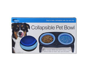Bulk DI598 Collapsible Pet Bowl