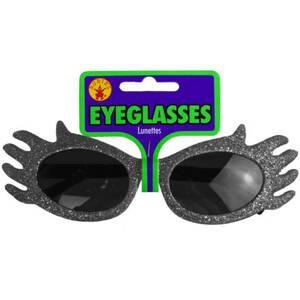 Bulk HA496 Novelty Silver Glitter Eyeglasses