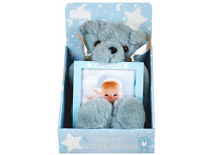 Bulk KL802 Bear Plush Animal Photo Frame Gift Set