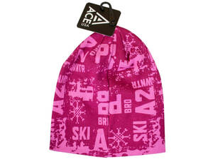 Bulk BB781 Ladies Printed Knit Pink Beanie