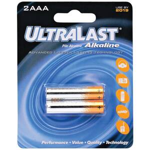 Ultralast ULA12AAA 2pk 1.5v Aaa Batt