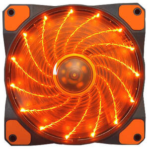 Apevia AF512L-SOG Af512l-sog 120mm Orange Led Case Fan W Anti-vibratio