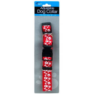 Dukes DI524 Dog Collar With Paw Print