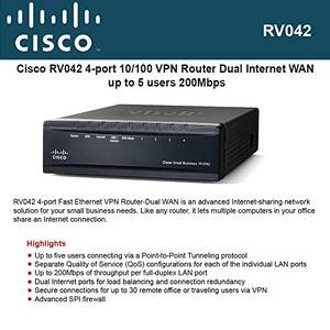 Cisco RV042 Small Business Vpn Router W