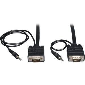 Tripp P504-030 , Svgavga Coax Monitor Cable, High Resolution, With Aud