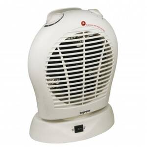 Impress IM-730W Oscillating Fan Heater With Thermostat White