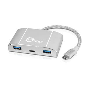 Siig JUH30C11S1 Usb C To 4 Port Usb 3.0 Hub With Pd Charging - 3a1c In