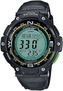 Casio SGW100B-3A2 Twin Sensor Watch Blugrn Light