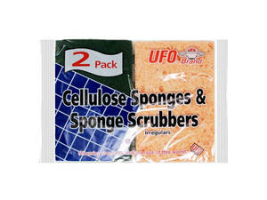 Bulk HA513 Two Pack Cellulose Sponges  Scrubbers