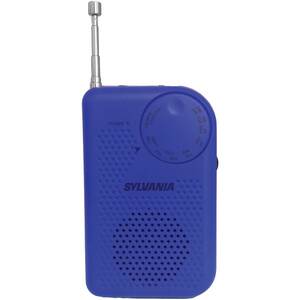 Sylvania SRC100-BLUE Port Amfm Radio Blu