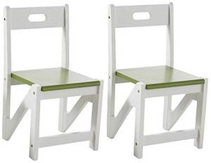 Clipper 505-2GR Kid Zigzag Chairs 2pk Green