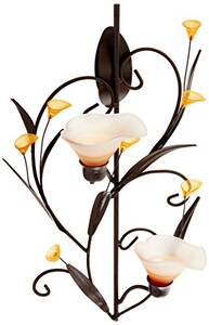 Gallery 10015809 Amber Lilies Candle Wall Sconce