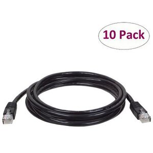 Tripp N001-007-BK 7ft Cat5e  Cat5 Snagless Molded Patch Cable Rj45 Mm 