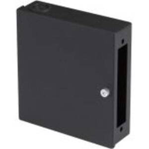 Black JPM399A-R2 Wall Mount Fiber Box 1 Adapter Panel
