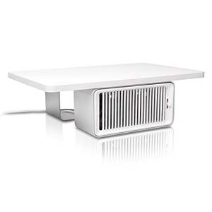 Kensington K55855WW The  Coolview Wellness Monitor Stand With Desk Fan