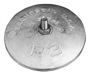 Tecnoseal R3AL Rudder Anode - Aluminum - 3-34