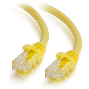 C2g 50757 35ft Cat6a Yellow Snagless Utp