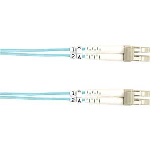 Black FO10G-001M-LCLC Fiber Patch Cable 1m 10 Gig Lc To Lc Aqu