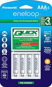 Panasonic 3AM607 Eneloop Rechargeable Batteries Aaa 4-pack With Indivi