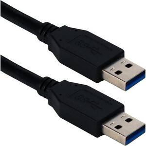 Qvs 2QX953 6ft Usb 3.0-3.1 Type A Male To Male 5gbps Black Cable - Usb