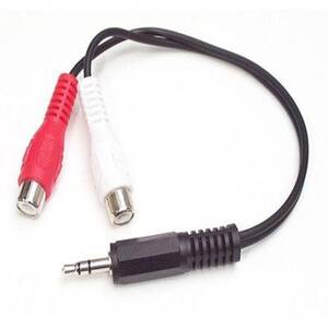 Startech MUMFRCA .com 6in Stereo Audio Cable - 3.5mm Male To 2x Rca Fe