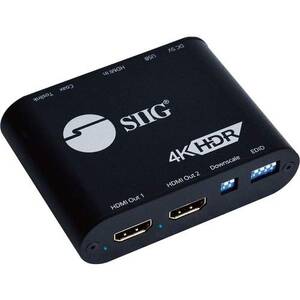 Siig CE-H24X11-S1 Ac Ce-h24x11-s1 1x2 Hdmi 2.0 Splitter With Audio Ext
