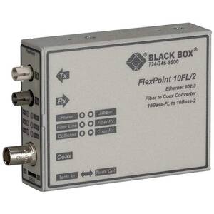 Black LMC211A-MM Flexpoint 10base-fl To Bnc Media Convert