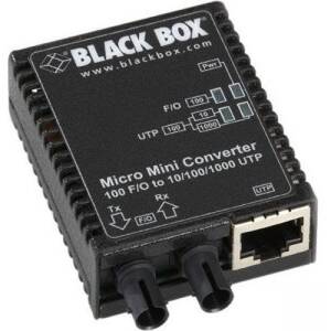 Black LMC402A 10100bt 100bfx Mm 5k Sc Media Converter