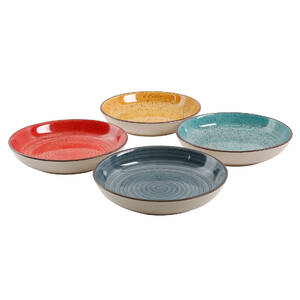 Gibson 118381.04 Home Color Speckle 4 Piece 10.75 Inch Stoneware Pasta