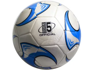Bulk OP967 Size 5 Soccer Ball With Blue Wheel Design