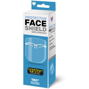 Bulk MO159 Protective Face Shield With Glasses