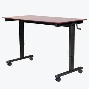 Luxor STANDCF60-BK/DW 60 High Speed Crank Adjustable Stand Up Desk
