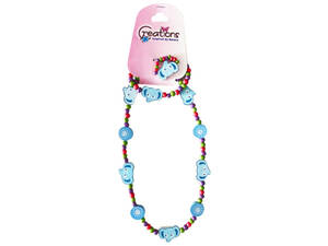 Bulk DD343 Creations 3 Piece Elephant Themed Necklace Bracelet  Ring S