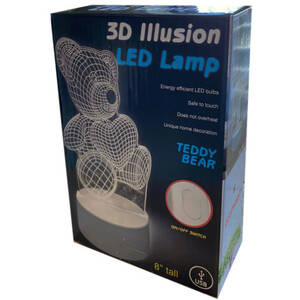 Bulk KL815 3d Illusion Lamp In 2 Assorted Styles