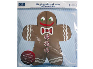 Bulk SA705 Gingerbread Man Kraft-it-kit