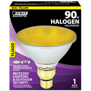 Bulk DB263 Feit Par38 90w Yellow Bug Light Halogen Reflector Light Bul