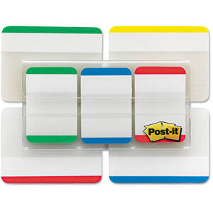 3m MMM 686VAD2 Post-itreg; Tabs Value Pack - Primary Colors - Write-on