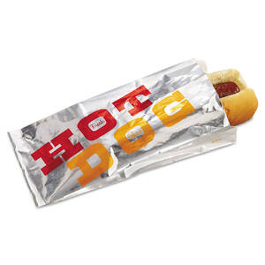 Bagcraft 300456 Bag,hot Dog,foil,1m