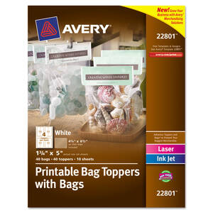 Avery 22801 Label,bagtpr,wbag,40,wh