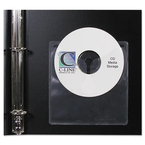 C-line CLI 70568 Self-adhesive Cd Holder - Peel  Stick, 5-13 X 5-23, 1