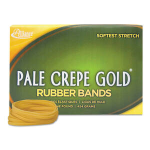 Alliance ALL 20335 20335 Pale Crepe Gold Rubber Bands - Size 33 - Appr
