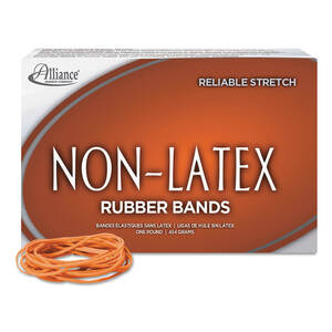 Alliance ALL 37646 37646 Non-latex Rubber Bands - Size 64 - 1 Lb. Box 