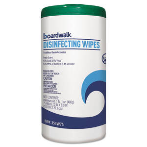 Boardwalk BWK455W35 Disinfectant,wipe,lemon