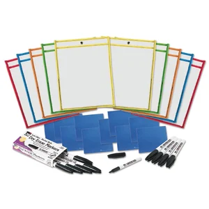 Charles LEO 29130 Cli Dry-erase Pocket Class Pack - 9 (0.8 Ft) Width X