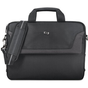 United CLA116-4 Briefcase,slim.laptop,bk