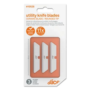 Slice, SLI 10526 Slice Rounded Tip Ceramic Utility Blades - 2.60 Lengt
